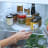 Joseph Joseph Lazy Susan Rotating Organiser in the fridge sauces and other ingredients