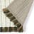 Thread Office Stripe Tassel Rug in Ivory, 160cm x 230cm backing close up