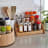 Trendz Of Today 3-Tier Bamboo Spice Rack with spices on the kitchen couter