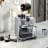 DeLonghi La Specialista Arte Manual Pump Espresso Coffee Machine, EC9155.MB pouring coffee beans in the machine