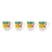 Maxwell & Williams Capri Coupe Mugs, Set of 4 angle