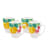 Maxwell & Williams Capri Coupe Mugs, Set of 4