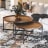Hertex HAUS Large Roundhouse Coffee Table - Nutmeg with couches