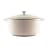 Sagenwolf Enamelled Cast Iron Casserole Pot, 28cm - Gloss White angle