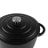 Sagenwolf Enamelled Cast Iron Casserole Pot, 28cm - Matt Black detail