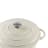 Sagenwolf Enamelled Cast Iron Casserole Pot, 26cm - Gloss White detail