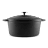 Sagenwolf Enamelled Cast Iron Casserole Pot, 26cm - Matt Black angle