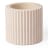 Alkaline Small Ribbed Candle Holder - Nude 
