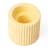 Alkaline Small Ribbed Candle Holder - Pale Banana top view