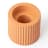 Alkaline Small Ribbed Candle Holder - Apricot Crush top view