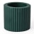 Alkaline Small Ribbed Candle Holder - Rain Forest 