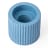 Alkaline Small Ribbed Candle Holder - Perinial Blue  top view