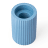 Alkaline Medium Ribbed Candle Holder - Perinial blue top view