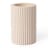 Alkaline Medium Ribbed Candle Holder - Nude