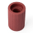 Alkaline Medium Ribbed Candle Holder - Crushed Berry top view