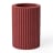 Alkaline Medium Ribbed Candle Holder - Crushed Berry