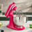 KitchenAid Artisan 4.8L Stand Mixer - Hibiscus on the kitchen counter