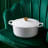 white Le Creuset Signature 6.7 Litre Round Cast Iron Casserole, 28cm