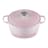 Le Creuset Signature 5.3 Litre Round Cast Iron Casserole, 26cm - Shell Pink