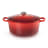 Le Creuset Signature 3.3 Litre Round Cast Iron Casserole, 22cm Cerise