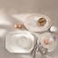 Mervyn Gers Glazed Stoneware Dinner Plates, Set of 4 - Alabaster Product Lifestyle 