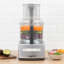 Magimix Compact 1100W Food Processor, 5200XL - Satin with veggies