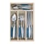 Laguiole by Andre Verdier Cutlery Set, Set of 24 Azure product shot 