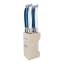 Laguiole by Andre Verdier Steak Knife Set with Stand, 6-Piece - Ocean