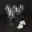 Crane Crystal Bistro Bordeaux Wine Glasses, Set of 6 on the table with olives and cheese