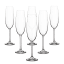 Crane Crystal Bistro Champagne Flutes, Set of 6