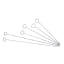 KitchenCraft Flat Sided Skewers, Set of 6 length of skewers compared 