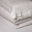 Linen Drawer Satin Stitch Cotton King Pillowcases, Set of 2