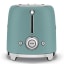 Smeg Retro 2-Slice Toaster, 950W - Matte Emerald Green angle