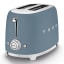 Smeg Retro 2-Slice Toaster, 950W - Storm Blue Matt