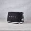 Smeg Retro 2 Slice Toaster - Matt Black lifestyle angle