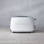 Smeg Retro 2 Slice Toaster - Matt White lifestyle front view