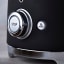 Smeg Retro 2 Slice Toaster - Matt Black detail