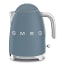 Smeg Retro Cordless Kettle, 1.7L - Storm Blue Matt angle