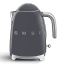 Smeg Retro Cordless Kettle, 1.7L Slate Grey