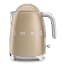 Smeg Retro Kettle, 1.7L - Matt Champagne product shot 