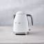 Smeg Retro Kettle, 1.7L - Matt White lifestyle front view