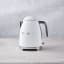 Smeg Retro Kettle, 1.7L - Matt White lifestyle front view