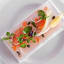 Jimmy Public Salt Slab with salmon and other ingredients