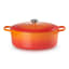 Le Creuset Signature 9 Litre Oval Cast Iron Casserole, 35cm - Flame