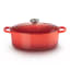 Le Creuset Signature 9 Litre Oval Cast Iron Casserole, 35cm - Cerise