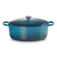 Le Creuset Signature 9 Litre Oval Cast Iron Casserole, 35cm - Deep teal
