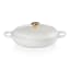 Le Creuset Signature 3.5 Litre Shallow Casserole, 30cm - White