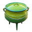 LK's Enamel Size 3 Potjie Pot - Green