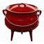 LK's Enamel Size 3 Potjie Pot - Red