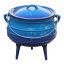 LK's Enamel Size 3 Potjie Pot - Blue